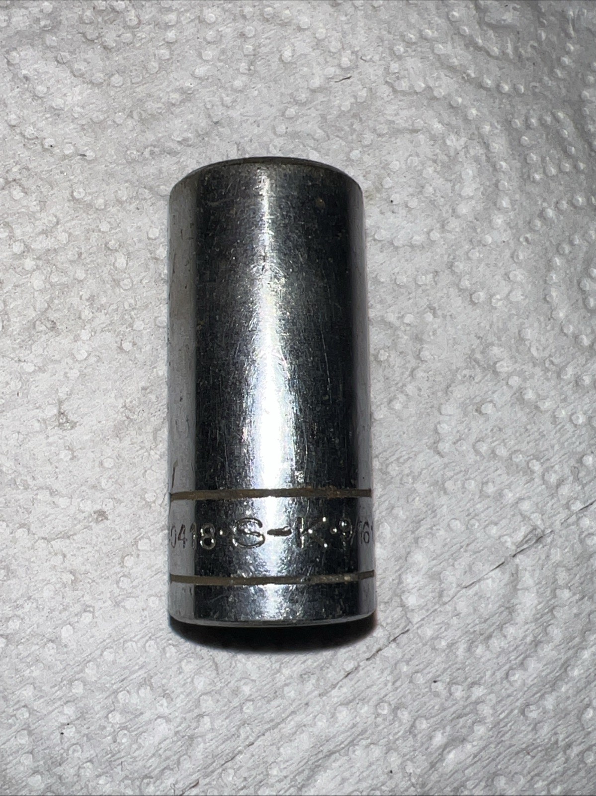Vintage S-K 40418 ,9/16″ Deep Socket, 3/8″ Drive, 6 Point, Made In USA