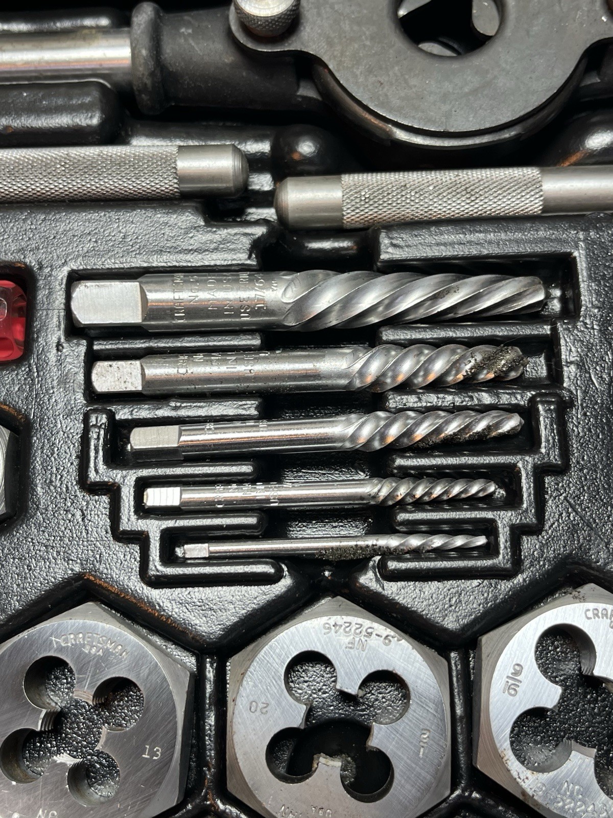 Vintage Sears Craftsman 59 Pce. Kromedge Mechanics Tap And Die Set SAE