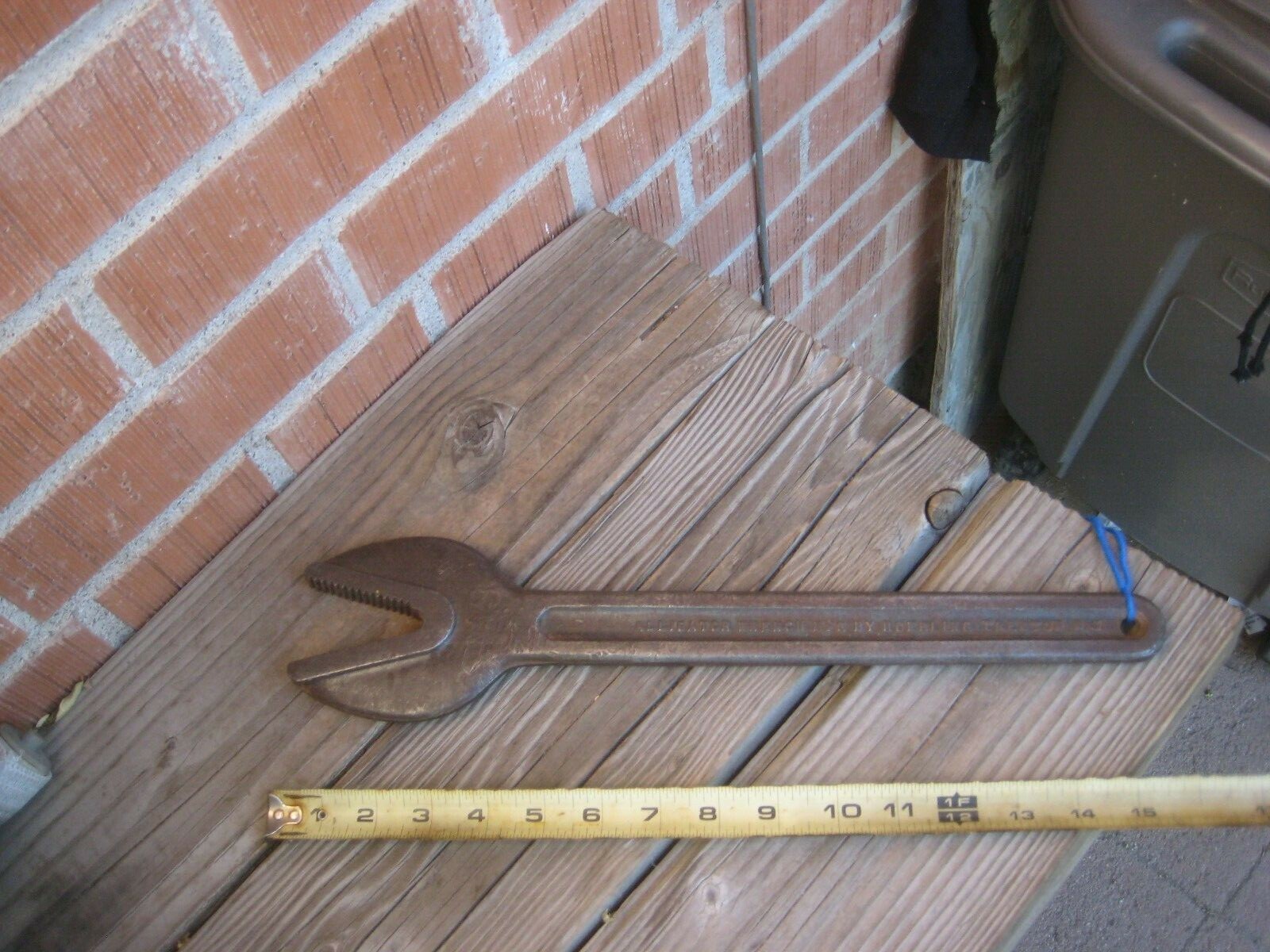 1900s Antique No. 3 x 16″ Length ** ROEBLING *** Single End Alligator Wrench USA
