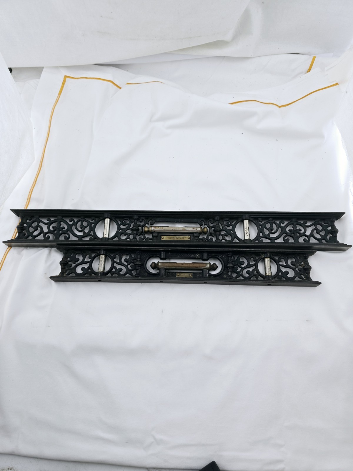 Davis Level & Tool Cast Iron Levels 24″ 18″ 1883 Pat. Matching Pair