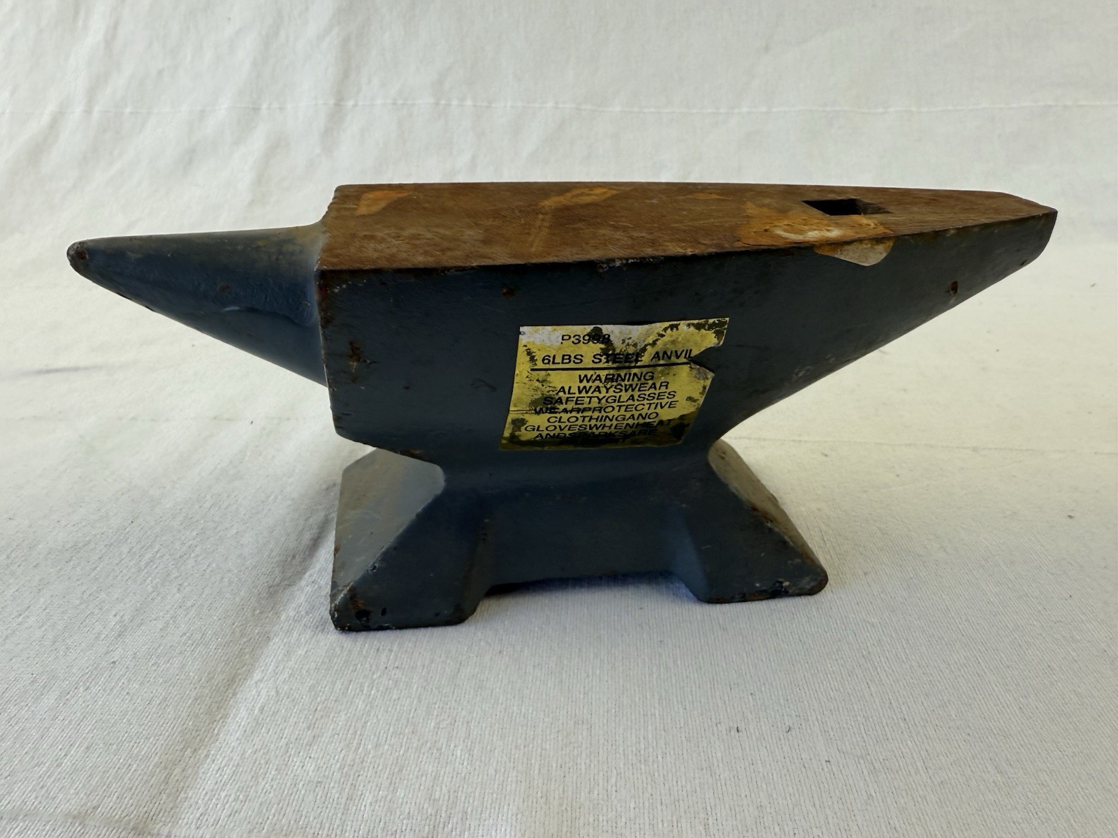 Cast Steel Horn Anvil With Hardy Hole 6lb 8oz Unmarked Salesman Sample Jewelers