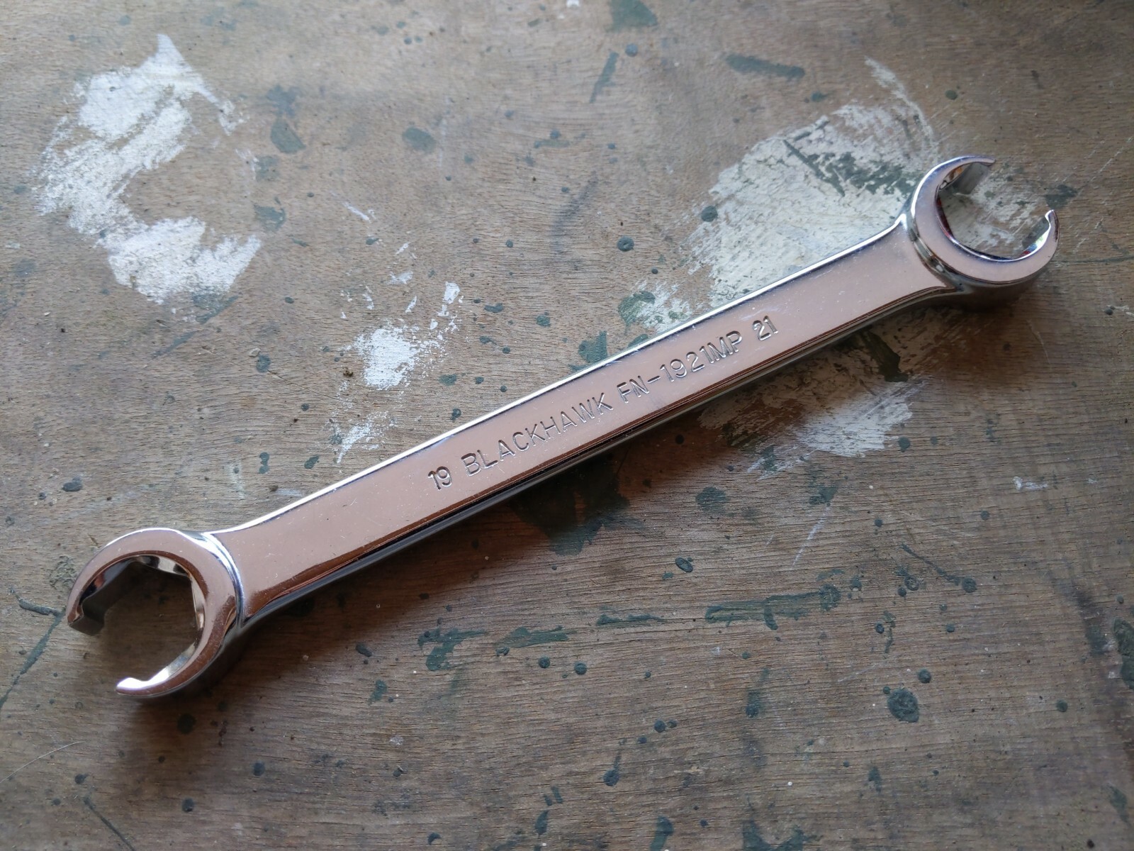 BLACKHAWK FN-1921MP USA 19mm 21mm Full Polish Flare Nut Wrench ALLOY STEEL PROTO