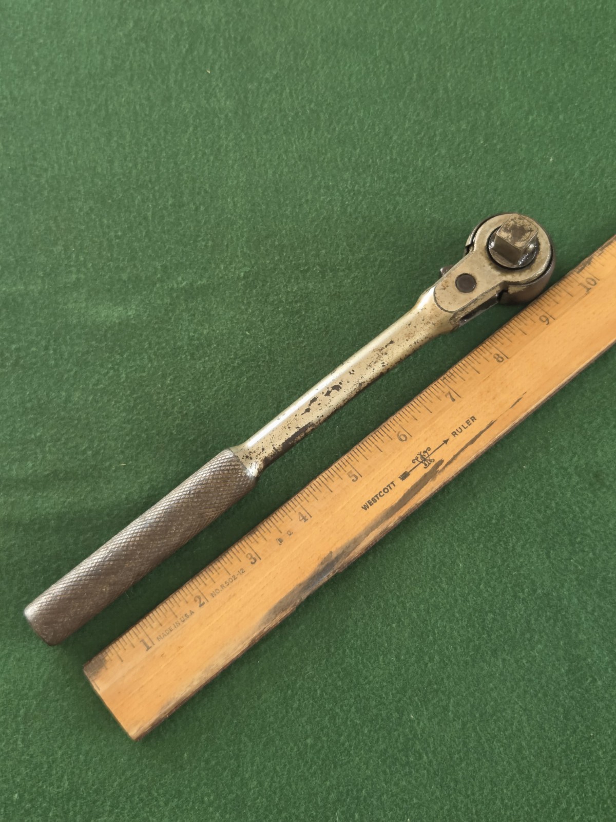 VINTAGE THORSEN #77 — 1/2″ DRIVE RATCHET (OLD SCHOOL) MADE IN USA