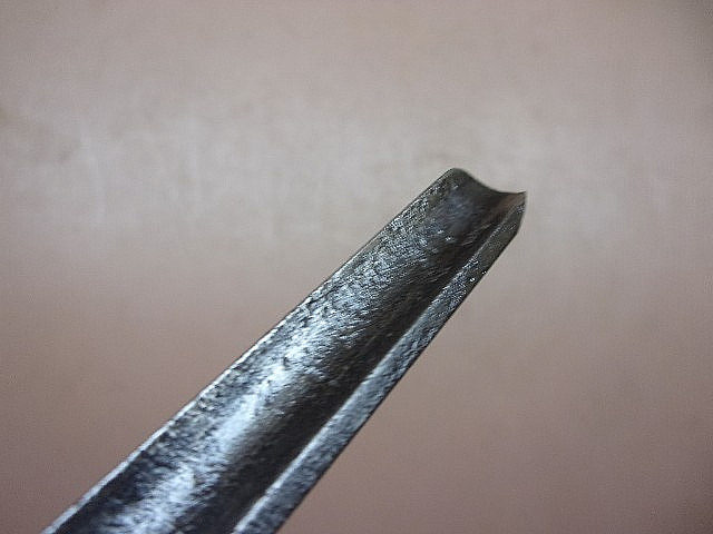 Antique W. BUTCHER Cast Steel 5/16″ Tang Style Shallow Gouge Wood Chisel