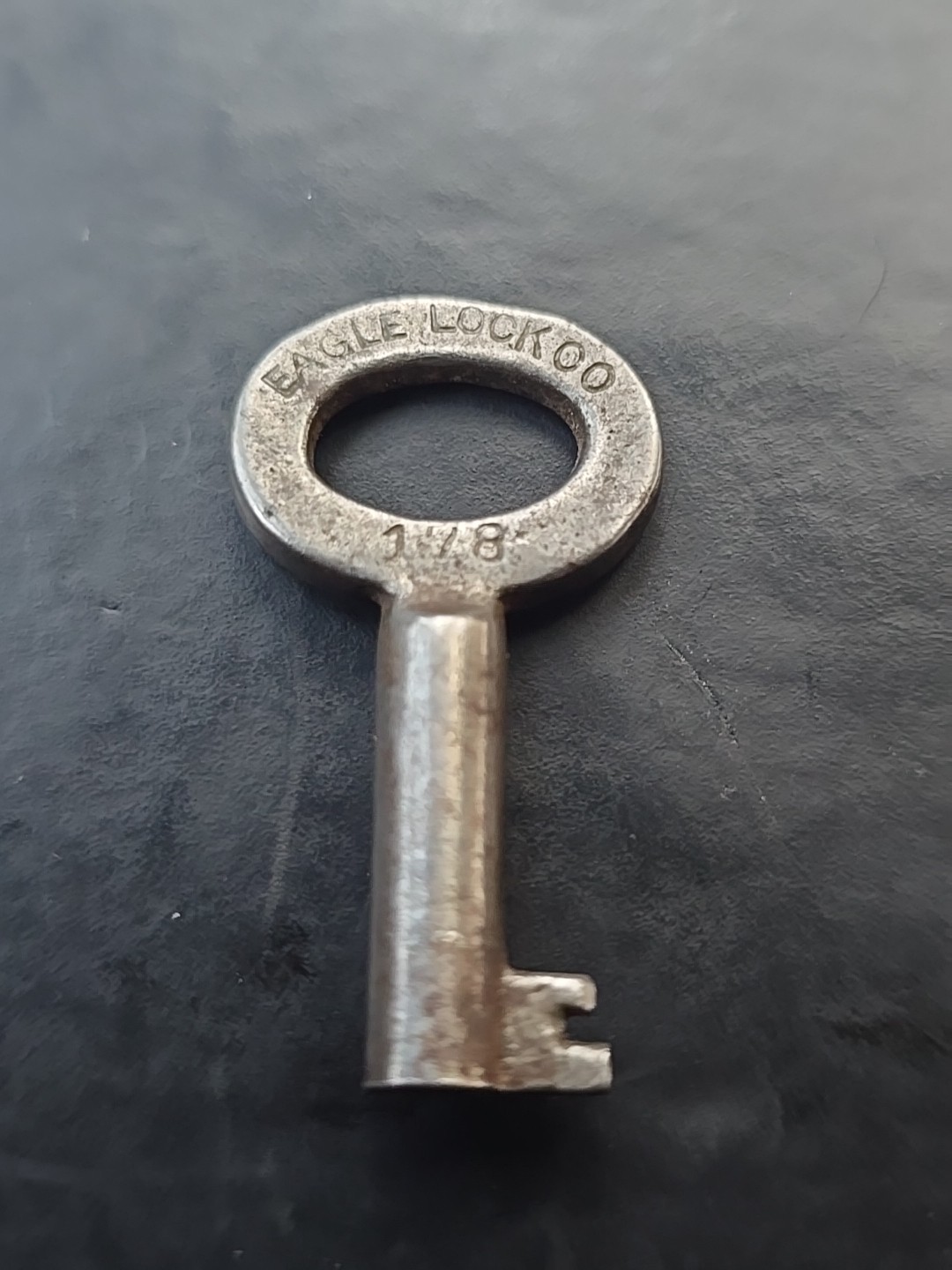 1 Nice Old Tiny Key☆ Eagle Lock Co Key☆ 1⅜ inches long☆