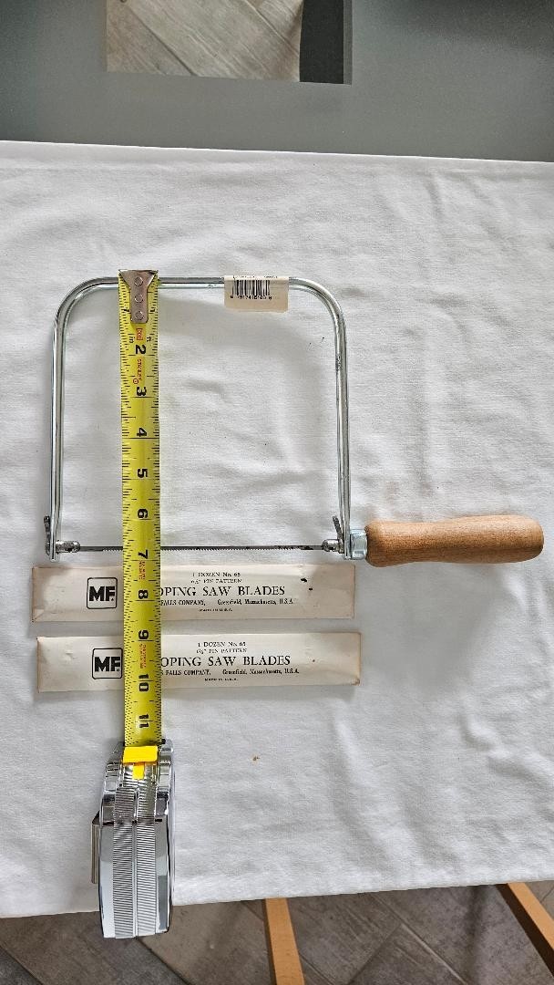 Vintage STANLEY Coping Saw – # 15-106, Plus 2 Packs Vintage Millers Falls Blades