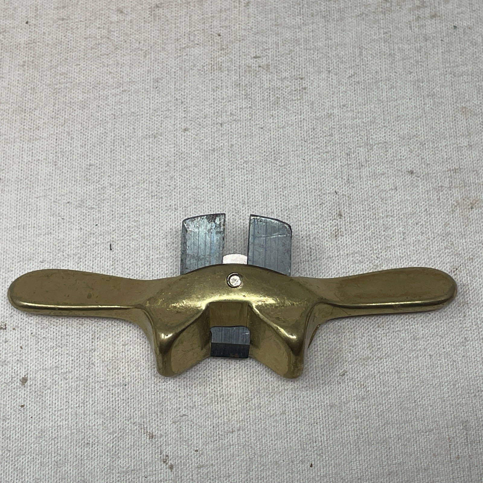 AMT Mini Chamfering Shave, Brass, Rare Finger Shave Instructions & Storage Bag