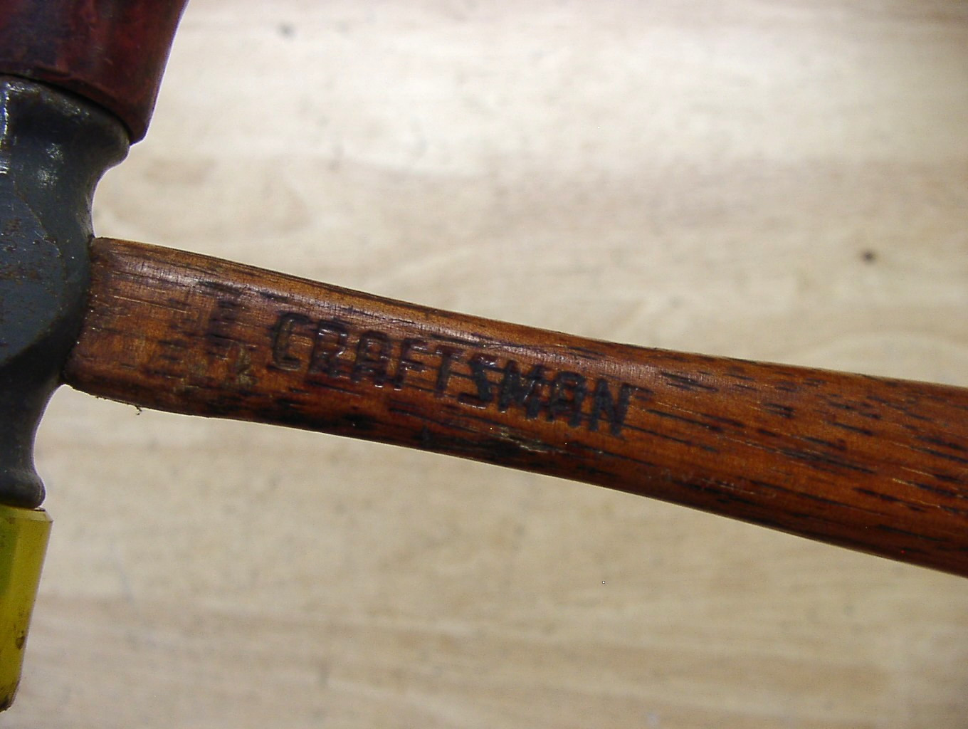 Vintage Craftsman Soft Blow Hammer,3-7/8″ Head,With 1″ Red & Yellow Faces,VGC