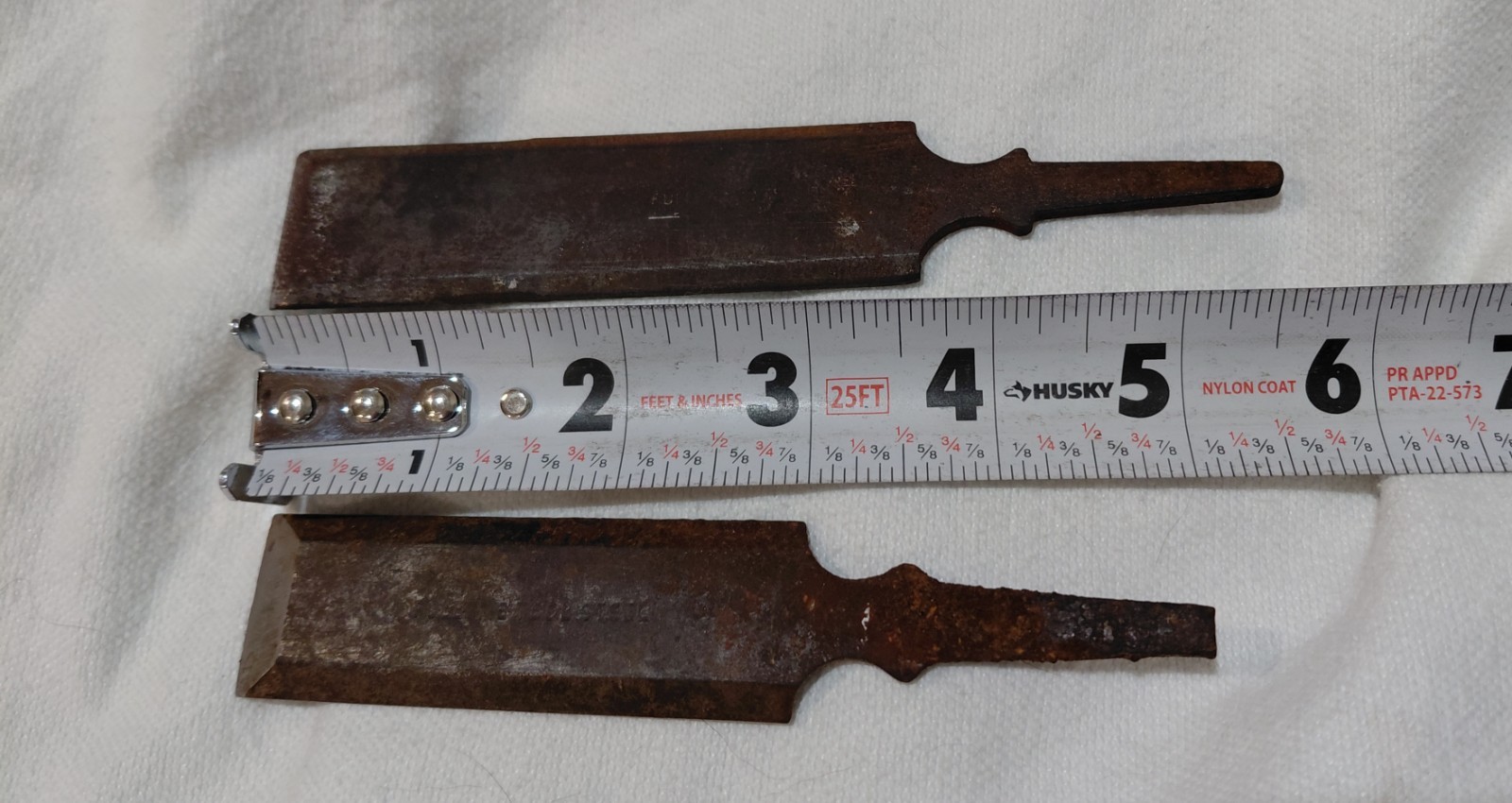 Vtg Lot Of 2 Fuller Tool Steel 1” Beveled Bench Chisel Tang Woodworking USA Cast