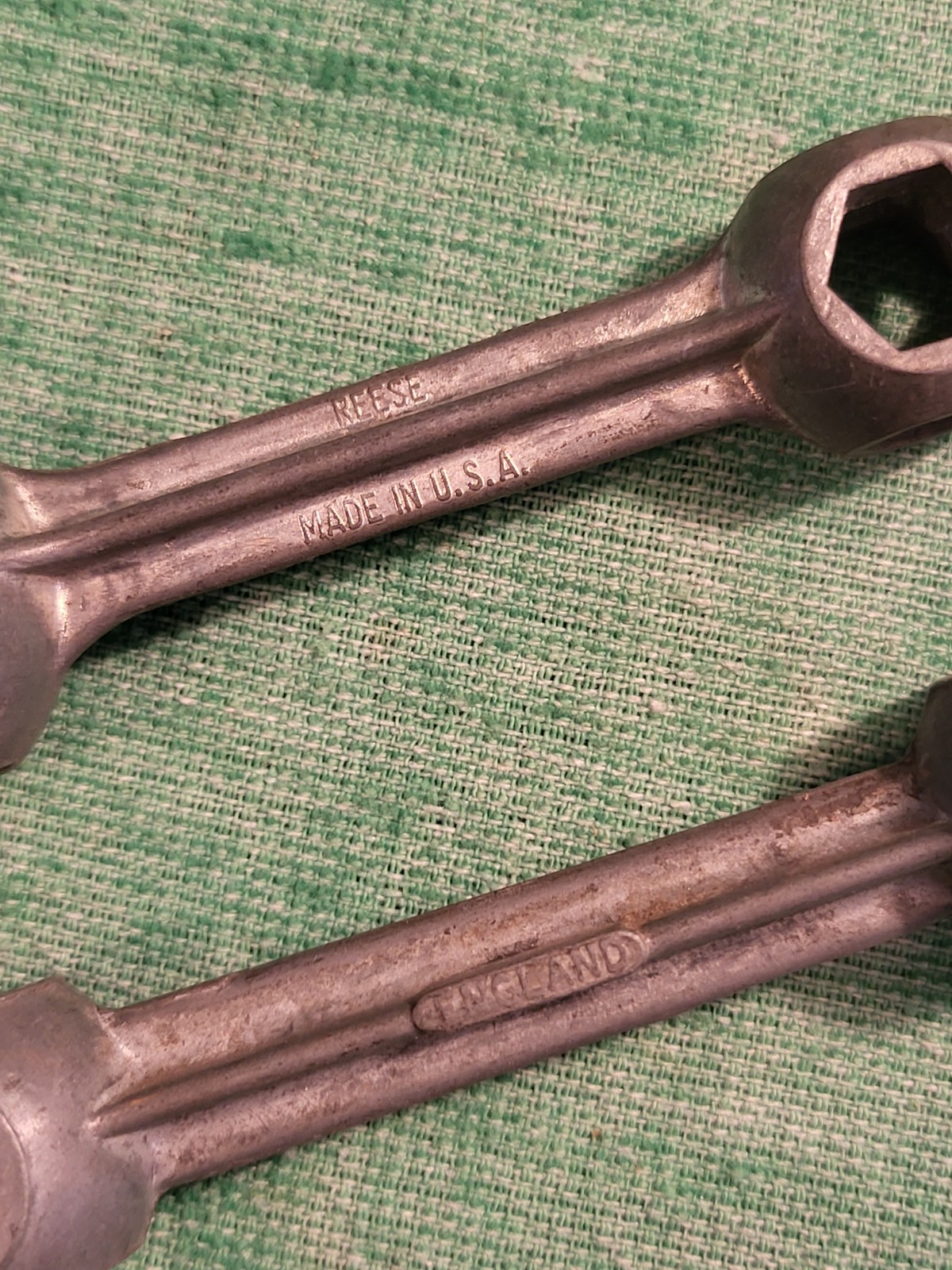 VINTAGE DOG BONE BICYCLE WRENCH 10 in 1 MULTI TOOL MADE IN USA/ENGLAND LOT OF 2