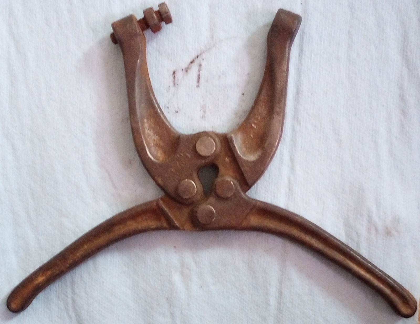 Vintage Detroit Stamping Company #464 Clamp Punch/ Toggle Clamp By De-Sta-Co