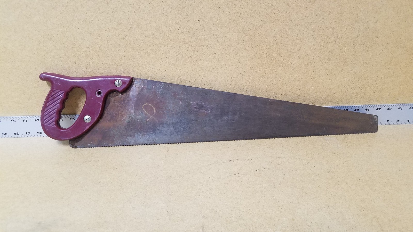 VINTAGE GREAT NECK HAND SAW, USA.
