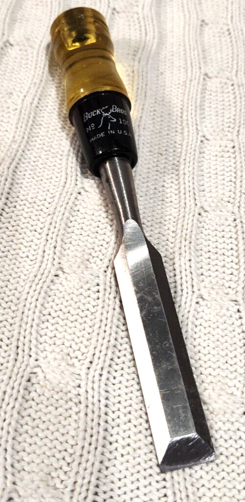 Pair Of Vintage Buck Bros No 100 Metal Chisels 1 & 1 1/2