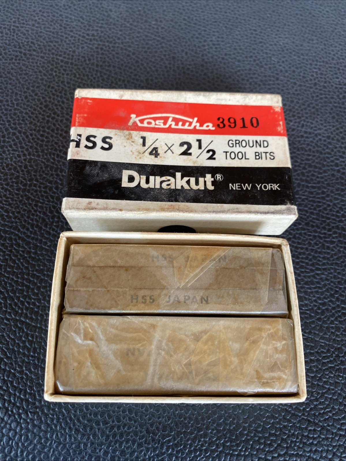 12 PC NOS 3910 Durakut Ground Tool Bits HSS 1/4” x 2-1/2” Japan Lathe Machinist