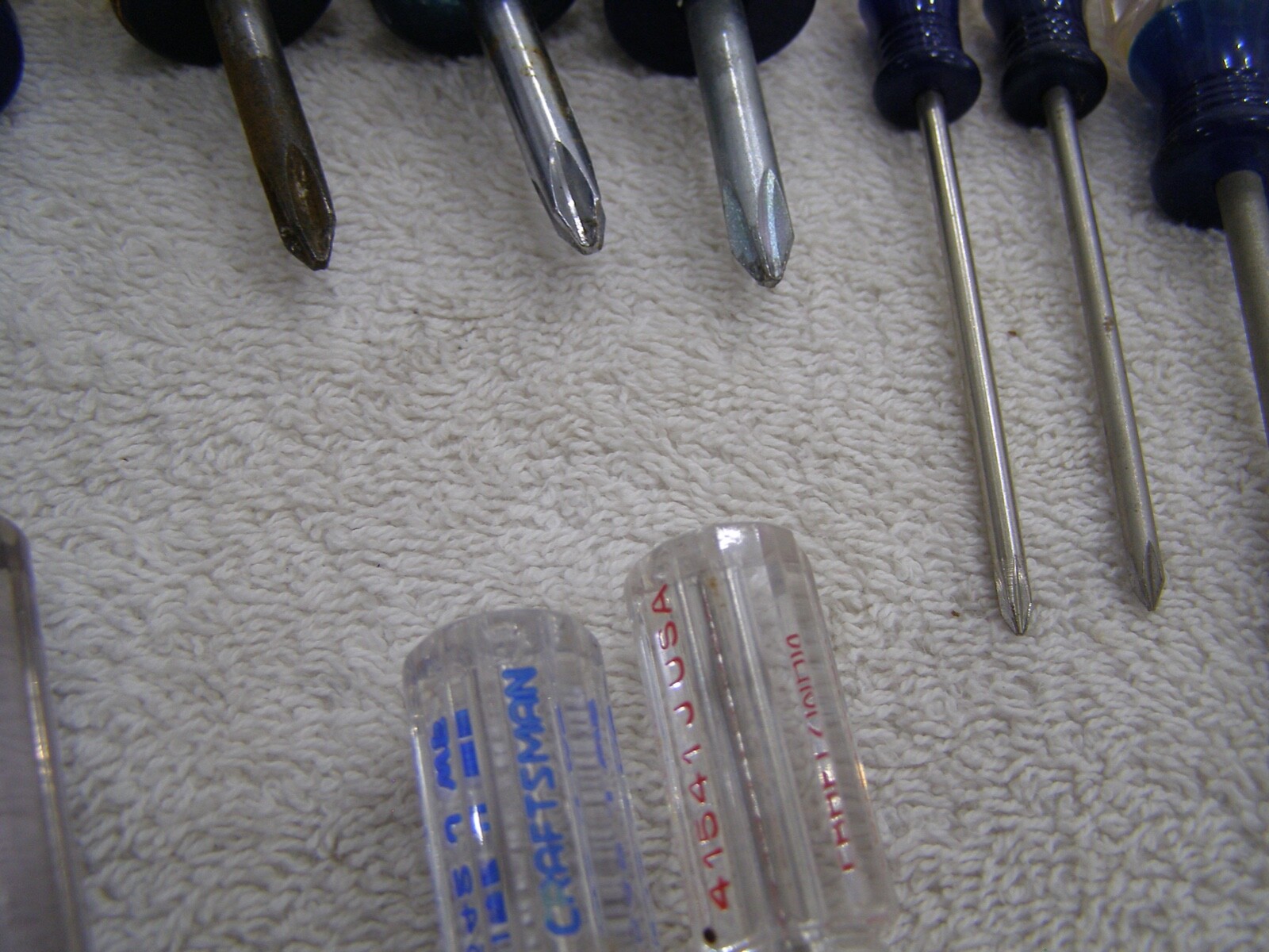 29 Pc USA Craftsman Screwdrivers 13 Phillips 13 Flat 2 Torx 1 Key Chain Flat