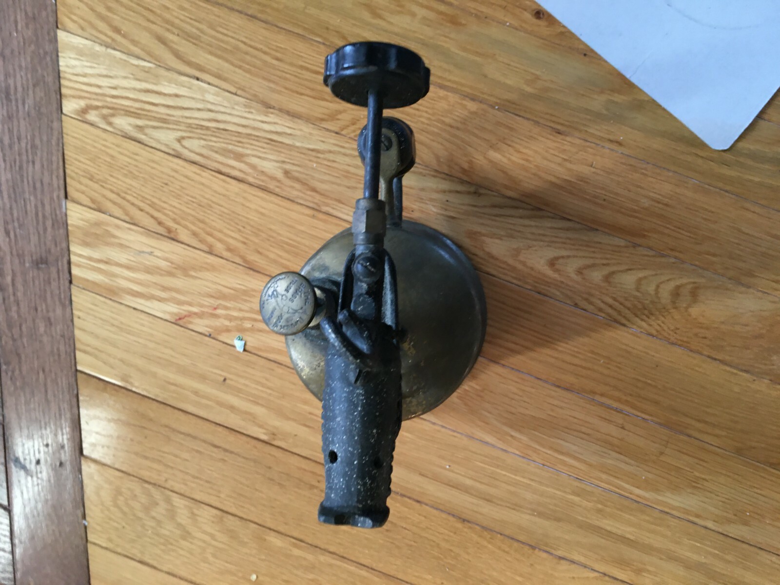 Antique/Vintage TURNER BRASS WORKS Since 1871 Gas BLOW TORCH Marked Sycamore ILL