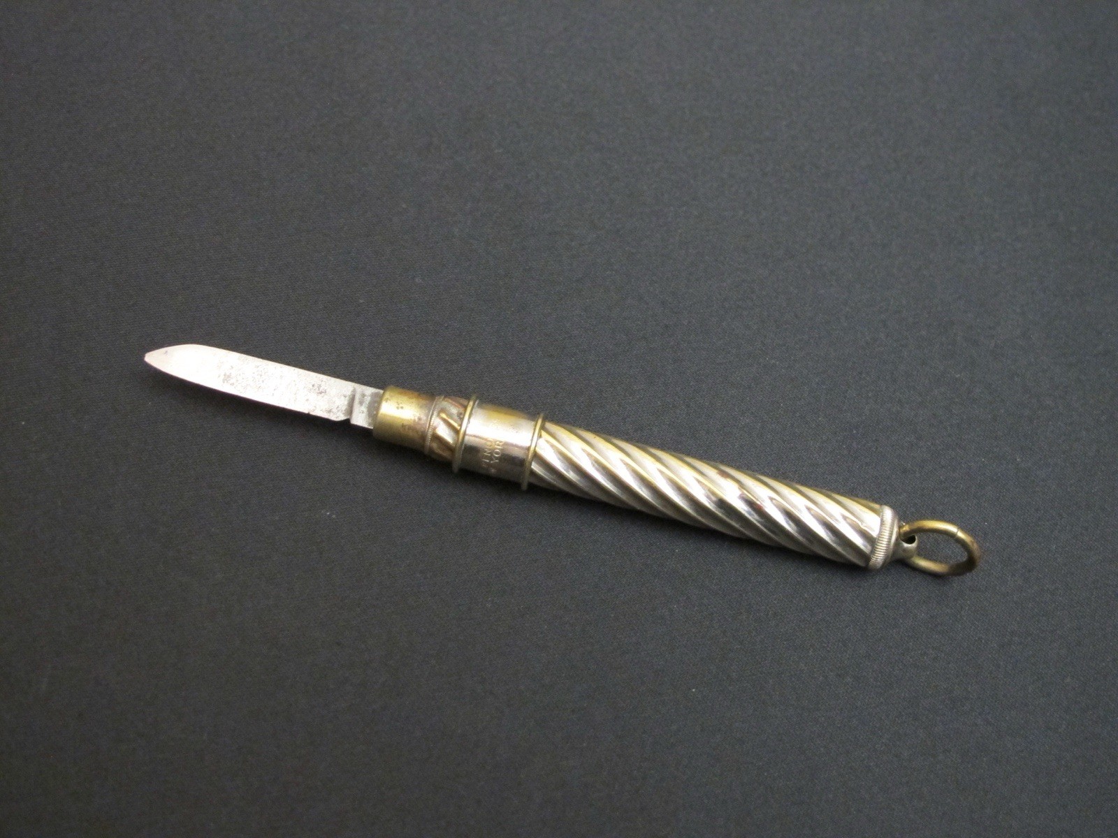 Very Rare 1883 “EAGLE PENCIL CO.” Pencil sharpener Packet Knife Antique Tool
