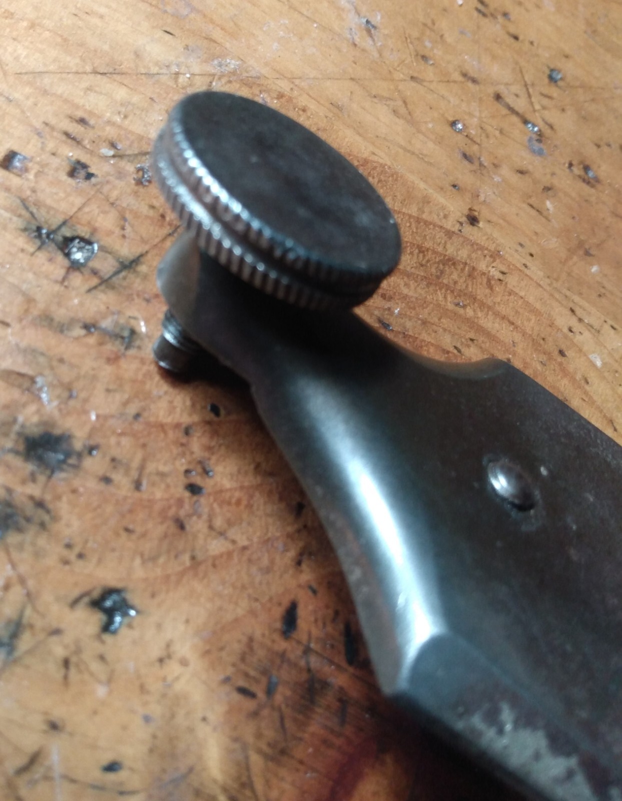 BLANDIN STYLE 2-1/8″ E CASTING lever cap. SEE FULL DESCRIPTION.