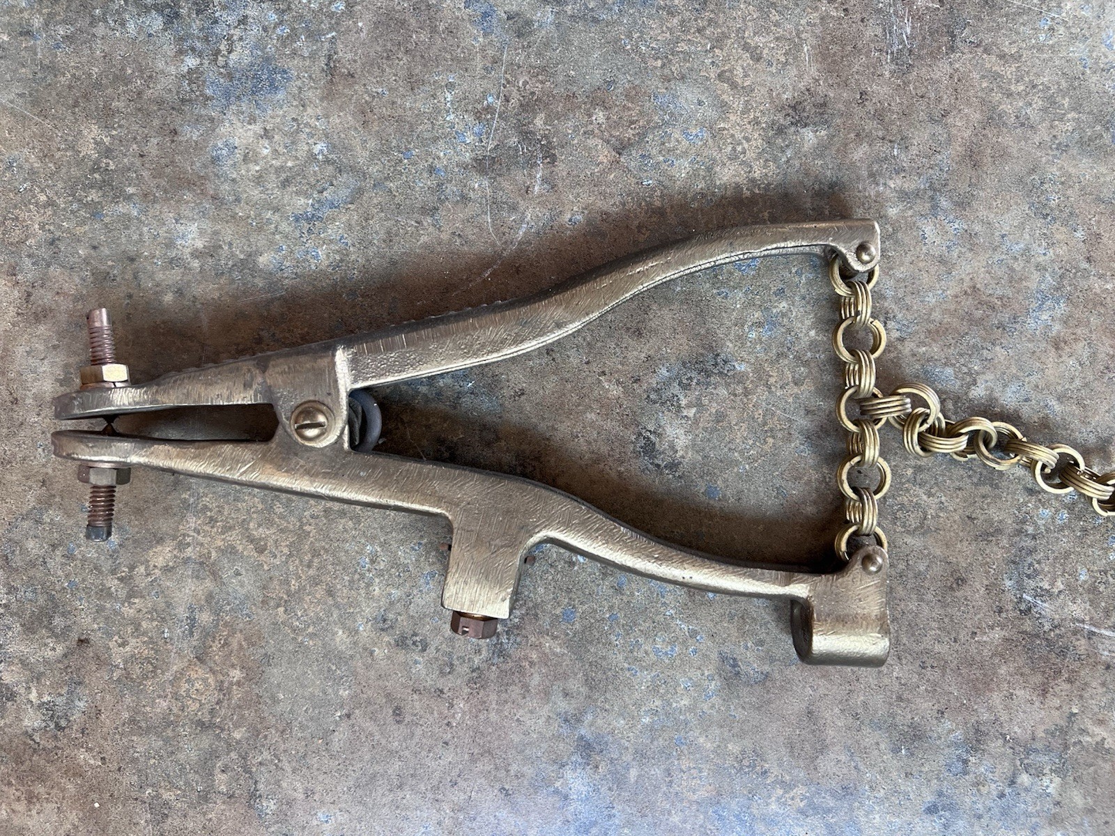 Grounding Clamp Bronze Or Brass Vintage