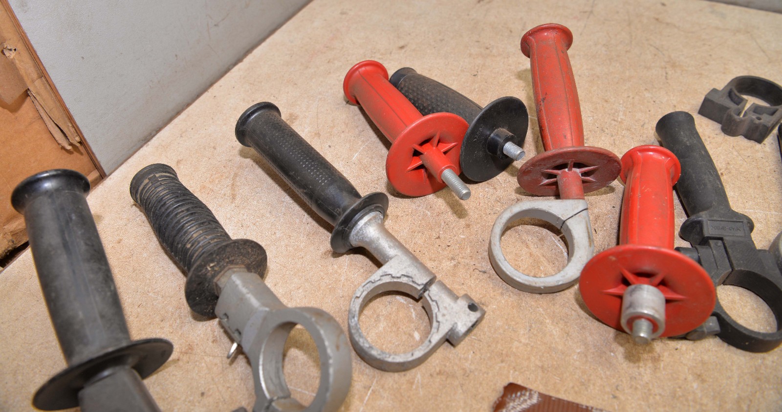 11 vintage side handle drill grinder buffer Milwaukee DeWalt & more tool lot A5