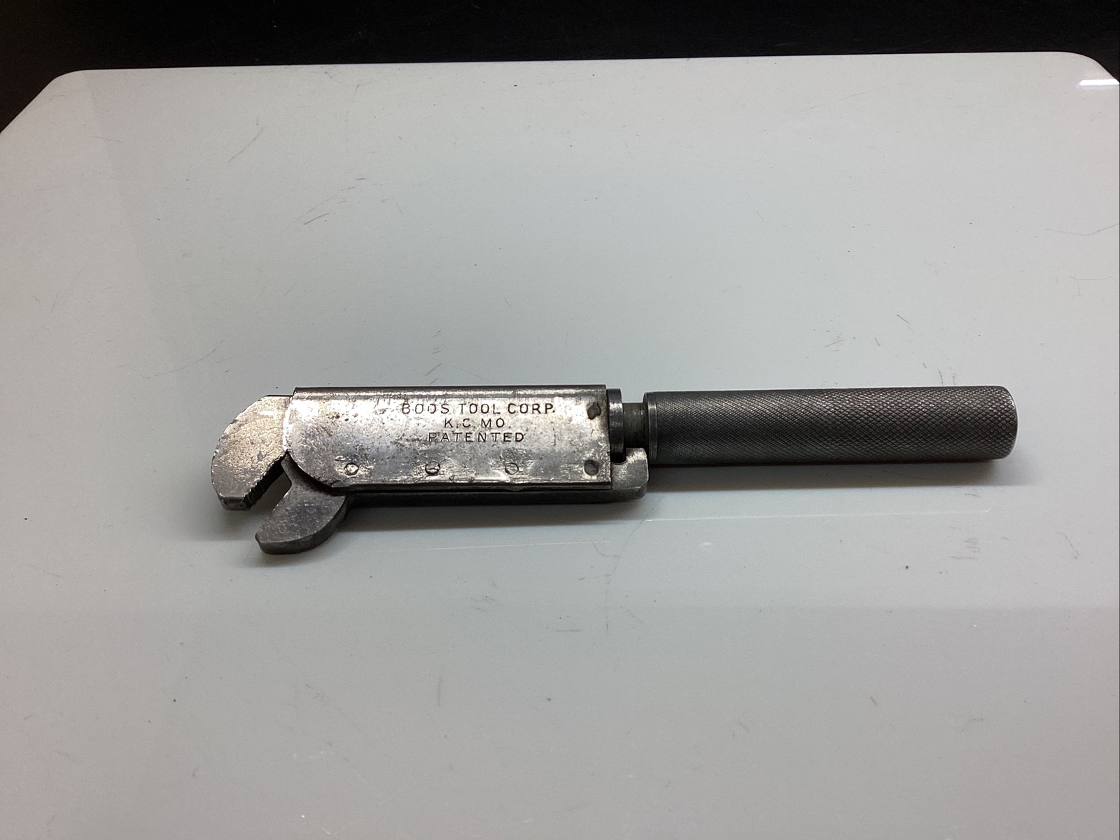 Vintage Boos Tool Corporation Adjustable Wrench K. C.MO