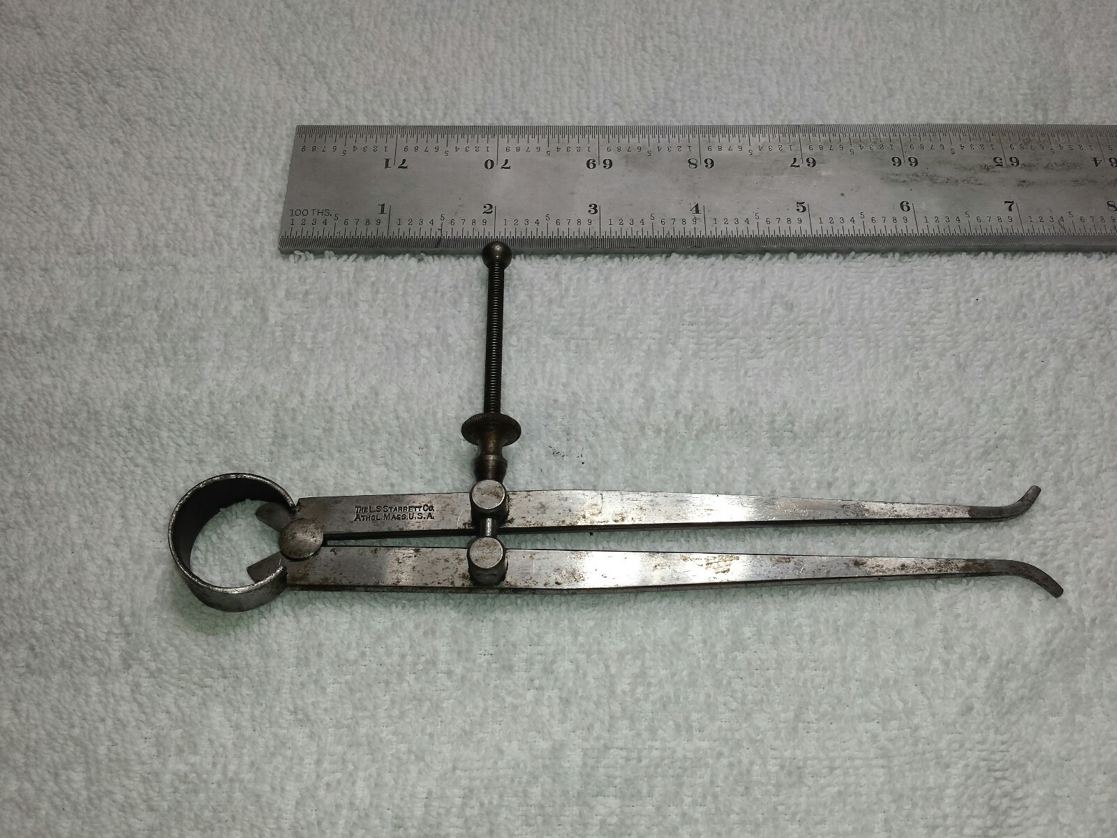 STARRETT 6 INCH FLAT LEG INSIDE CALIPER USA