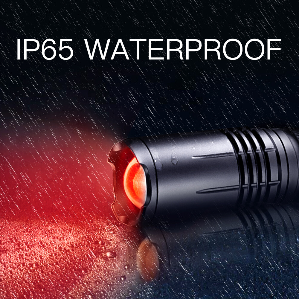 Red Light LED Flashlight Zoomble 600LM Rechargeable Astronomy Night Vision Lamp