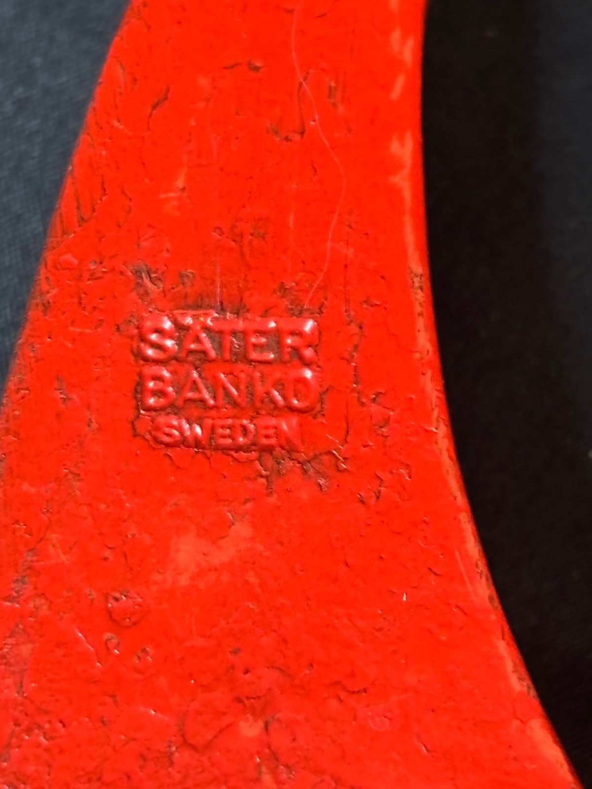 Vintage NOS Sater Banko Sweden Firefighter Axe – 66 cm Handle – Swedish Fire Axe