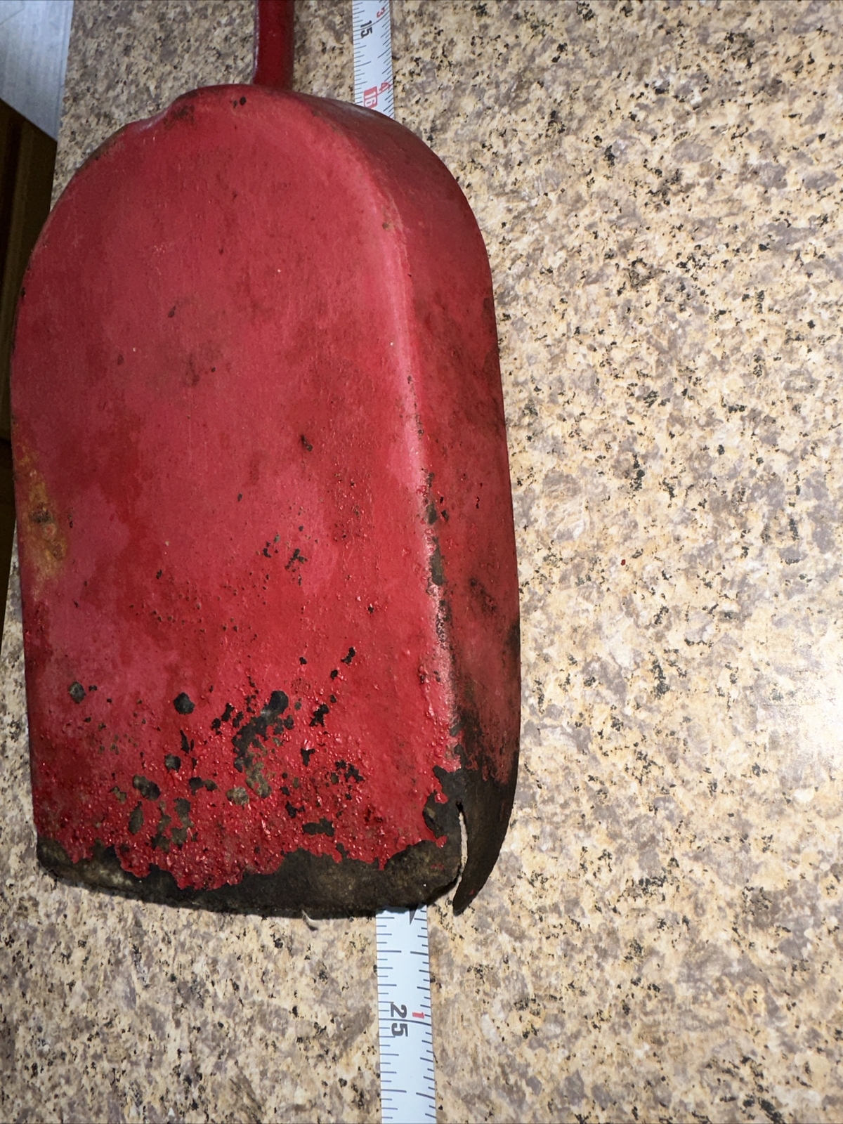 Vintage Union Fork & Hoe Co Metal Red Coal Shovel Ash Antique Railroad Iron