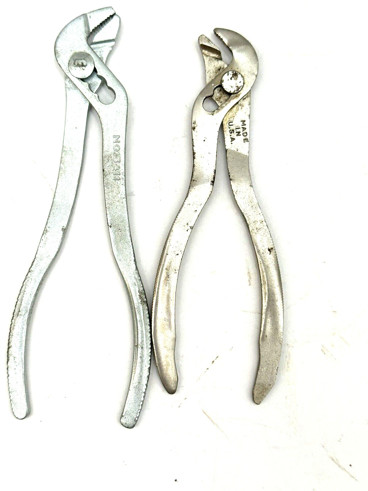 8 vintage Ignition Pliers, channel locks USA, Germany, Japan