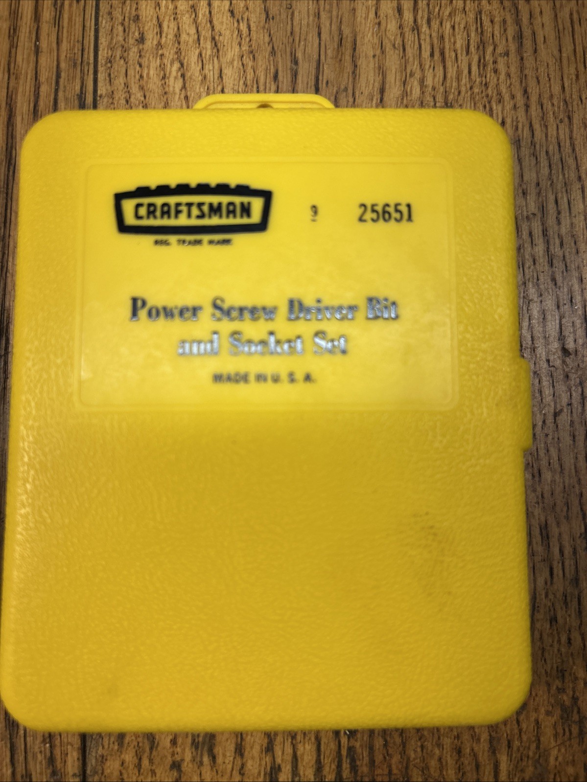 Sears Craftsman 14-pc Power Screwdriver Bit & Socket Set 25651 Vintage USA
