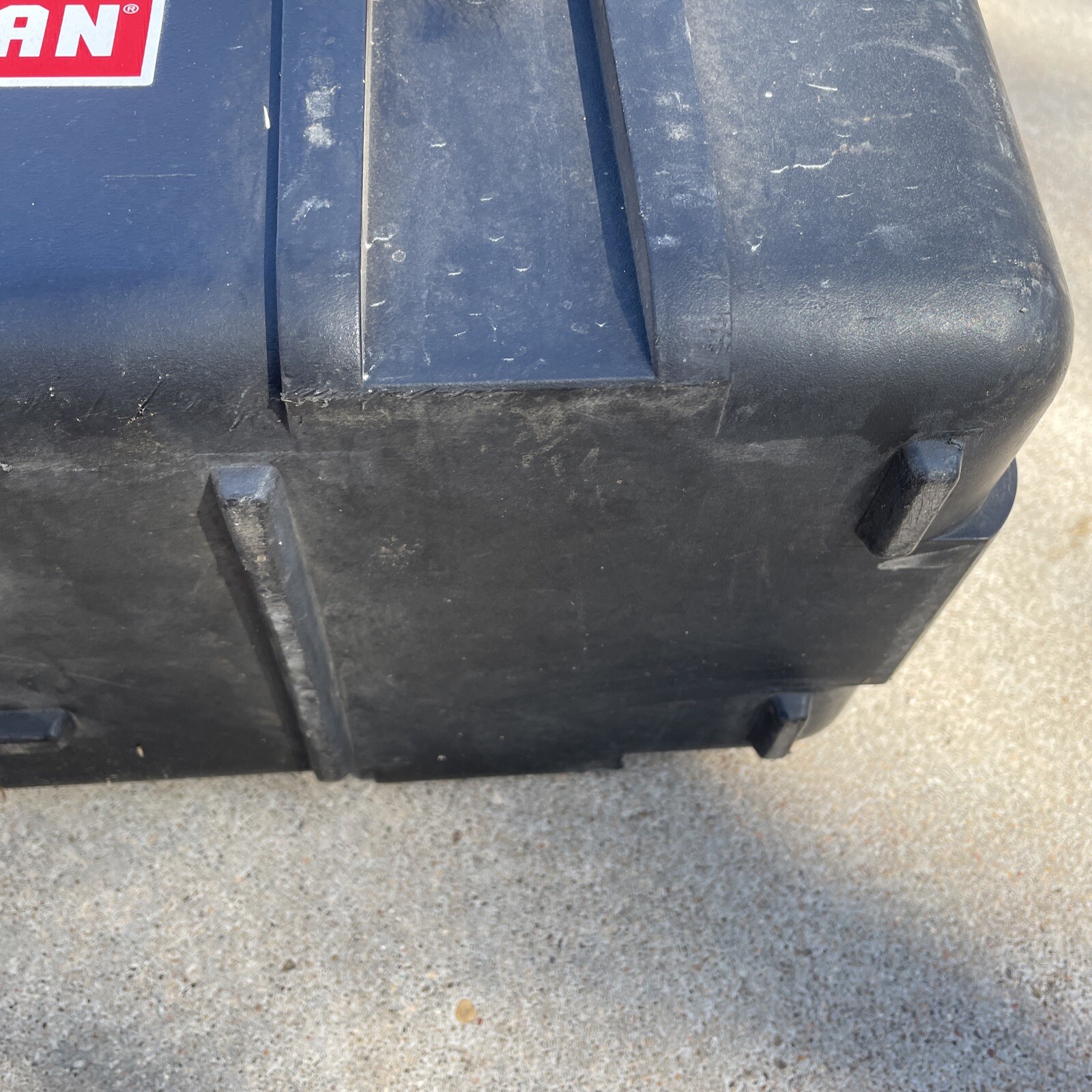 VINTAGE CRAFTSMAN HARD PLASTIC TOOL BOX 20” X 9-1/4” X 9” MODEL 959320