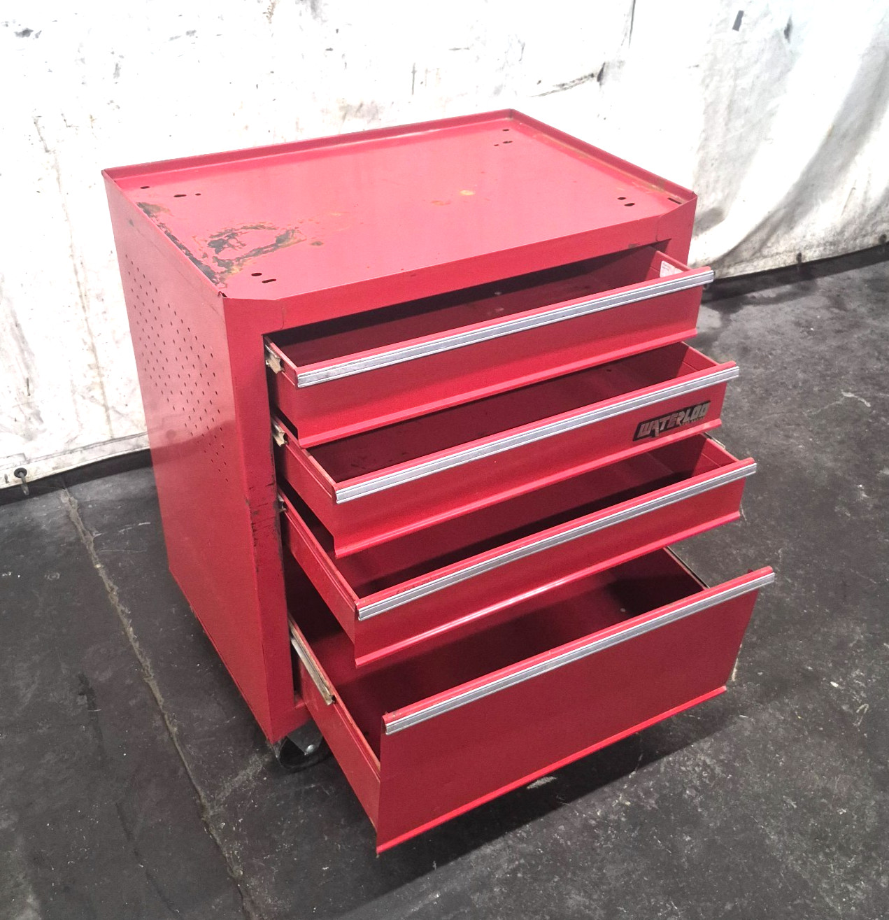 WATERLOO, ROLLING TOOL CABINET/ CHEST, PC-344, 4-DRAWERS