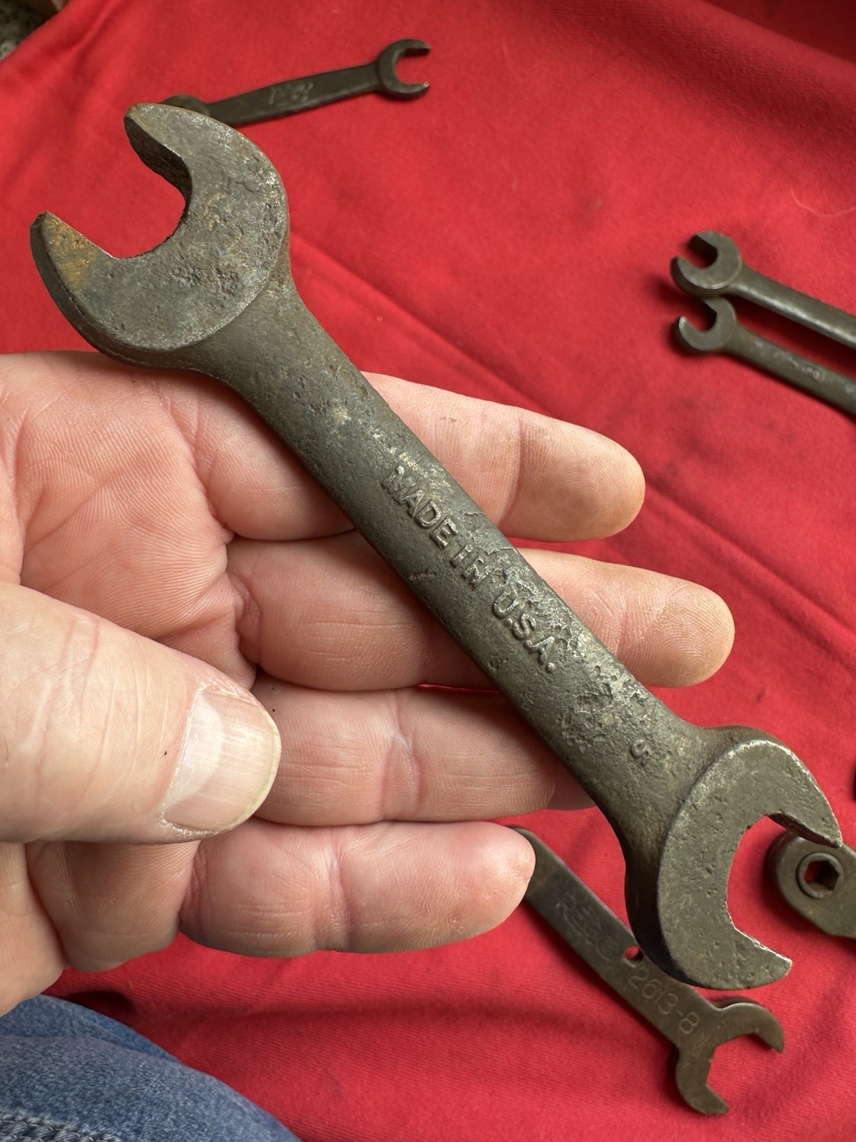 OLD VINTAGE ANTIQUE WRENCH LOT – FORD SCRIPT – BUHL – REG-O – ETC. USA MADE OLD