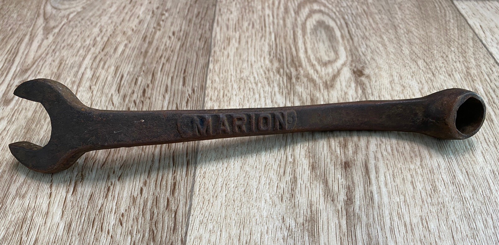 Antique Marion Wrench Vintage Old Tool 1 inch Opening, 9 1/2 inch Length