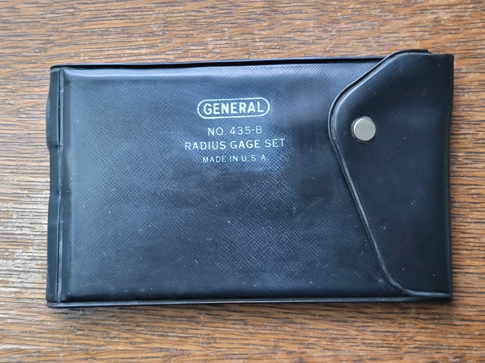 Vintage General No. 435-B Radius Gage Set w/Holder & Pouch USA