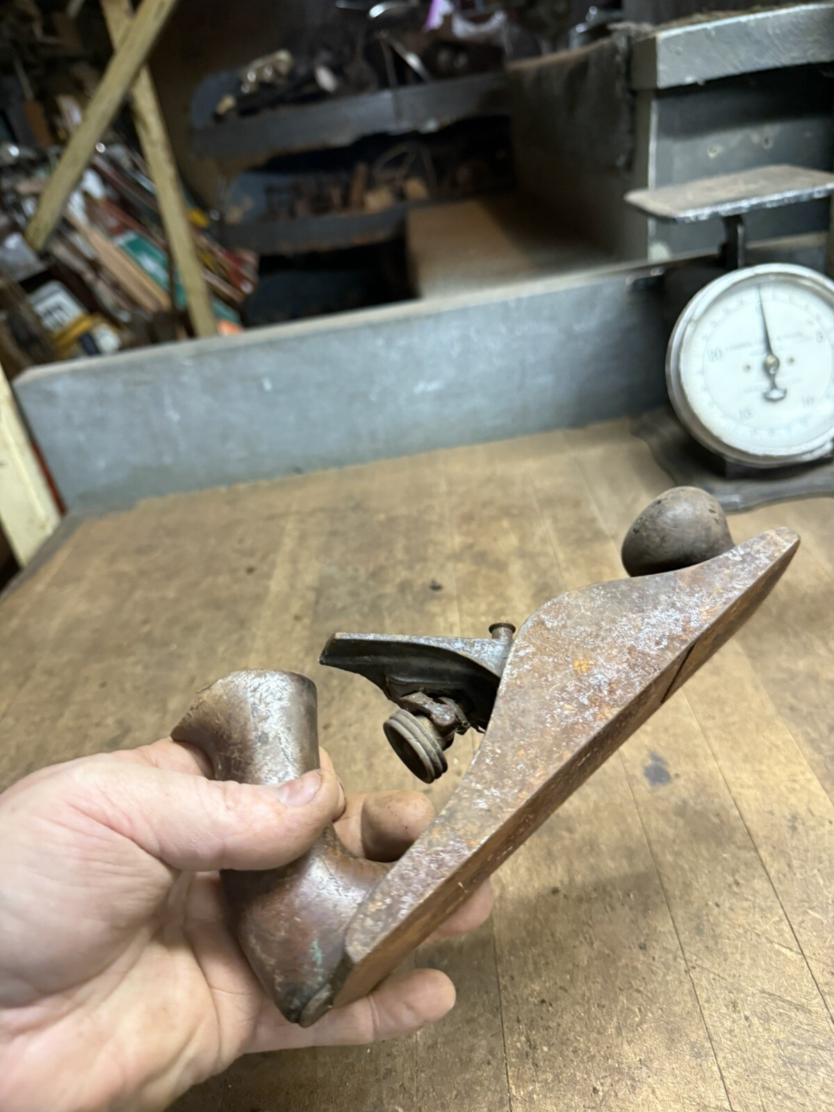 Vintage Sweetheart Stanley No 3 Hand Block Plane Metal Wood Work Tool Parts USA