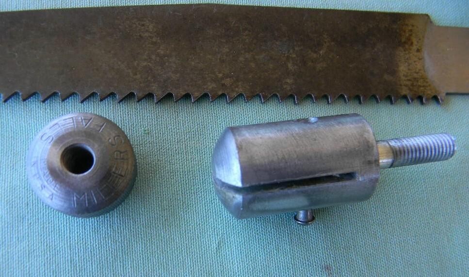 VTG MILLER FALLS TWIST TIGHT CAST IRON KEY HOLE ADJUST SAW 7″ STANLEY+12″ BLADE