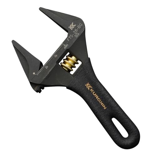 Fujiya Light Short Monkey Wrench No Teeth FTS-28-BG 118mm Length 28mm Opening