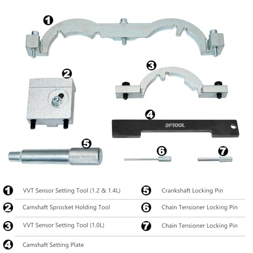 Turbo Engine Timing Tool Kit Compatible with Chevy Vauxhall Opel Aveo Aluminum