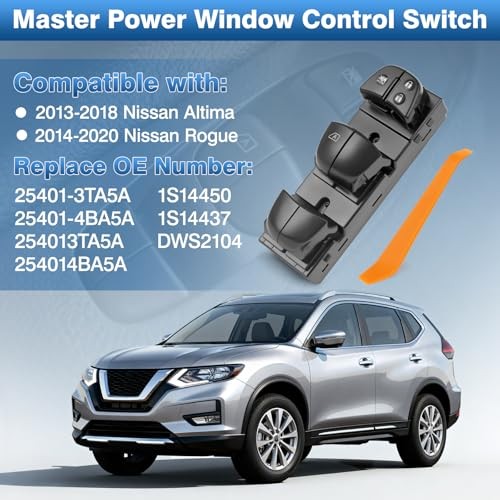 Master Power Window Switch Driver Side Compatible with Nissan Altima 2013