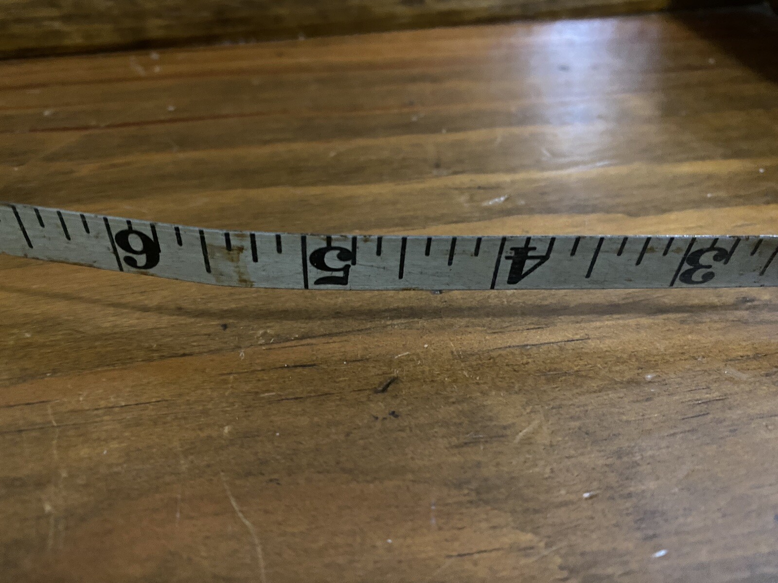 Vintage Evans 50 FT White Tape Measure with Brown Leatherette Covering