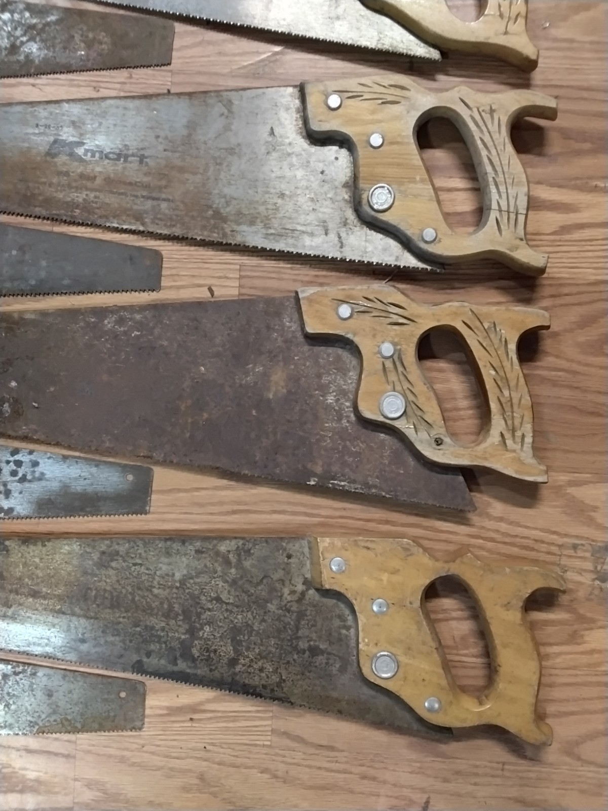(13) VINTAGE Disston HAND SAW LOT Handsaws Wood Working Tools USA
