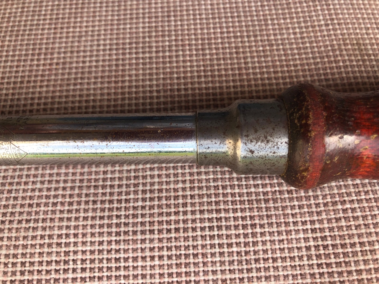 Vintage Miller Falls #610A Push Twist Drill Wooden Handle USA Made