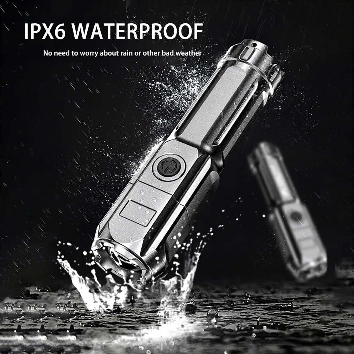 990000Lm Rechargeable Tactical Led Flashlight Torch Zoomable Super Bright