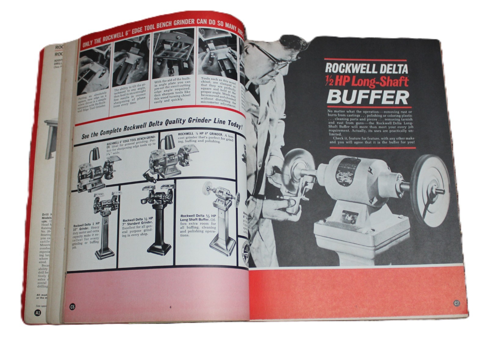 ROCKWELL DELTA INDUSTRIAL MACHINES ADVERTISING SALES CATALOG 1968 VINTAGE