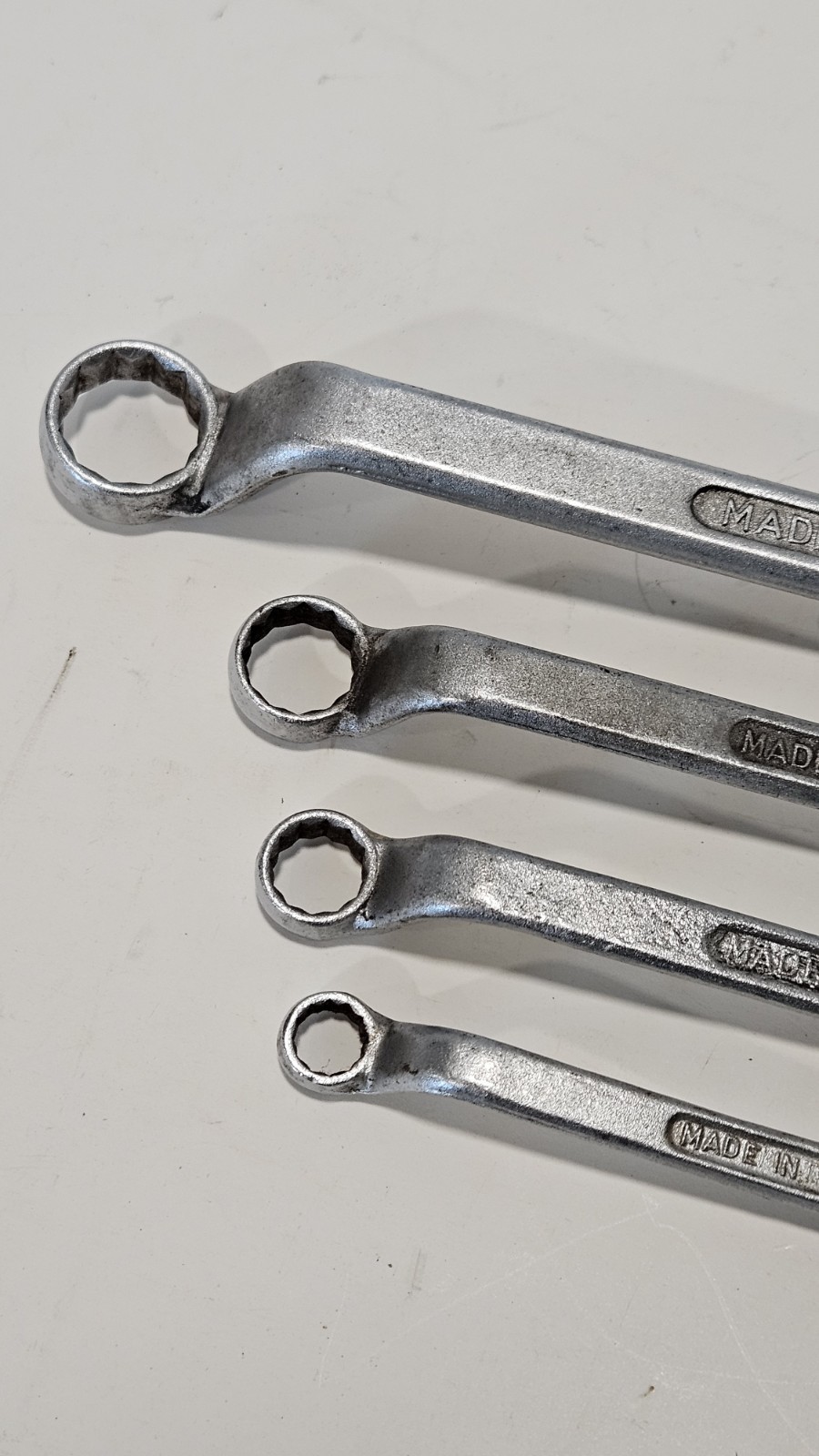 4 Vtg. Tru Fit Lectrolite 12 Point Offset Box End Wrenches 3005/3003/3002/3001