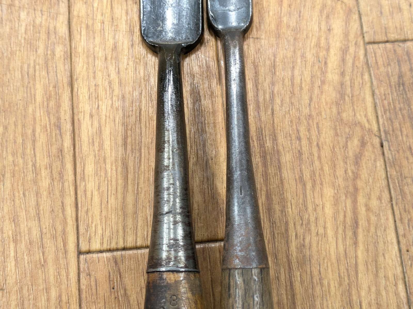 Japanese vintage chisel Tsuki (Kote) Nomi Japan Signed Vintage 26.19mm KH381