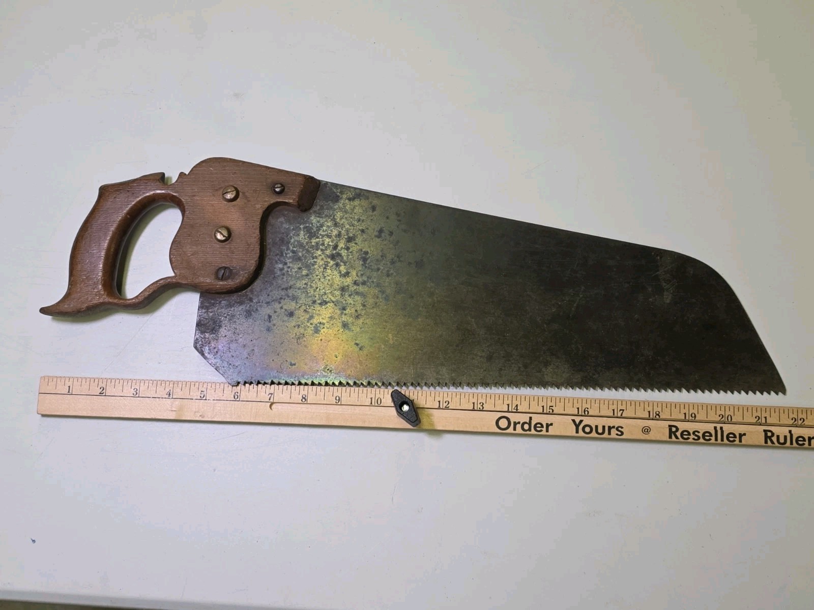 Vintages Spear & Jackson Sheffield hand Saw 22” 6 Tpi plus saw sets