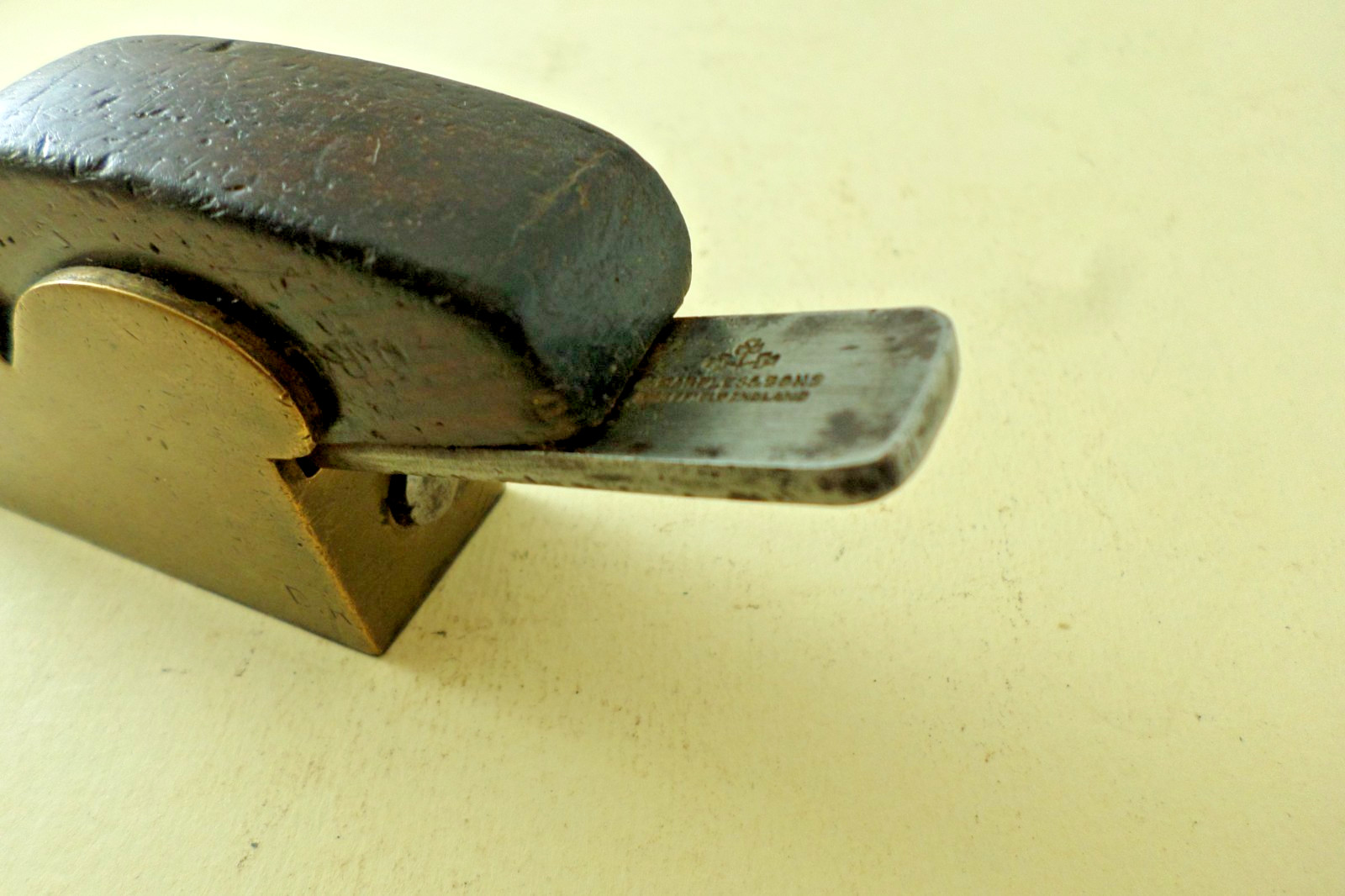 Slater (Clerkenwell), Gunmetal Bullnose Plane, Steel Sole, Good (Ref: 24TYX)